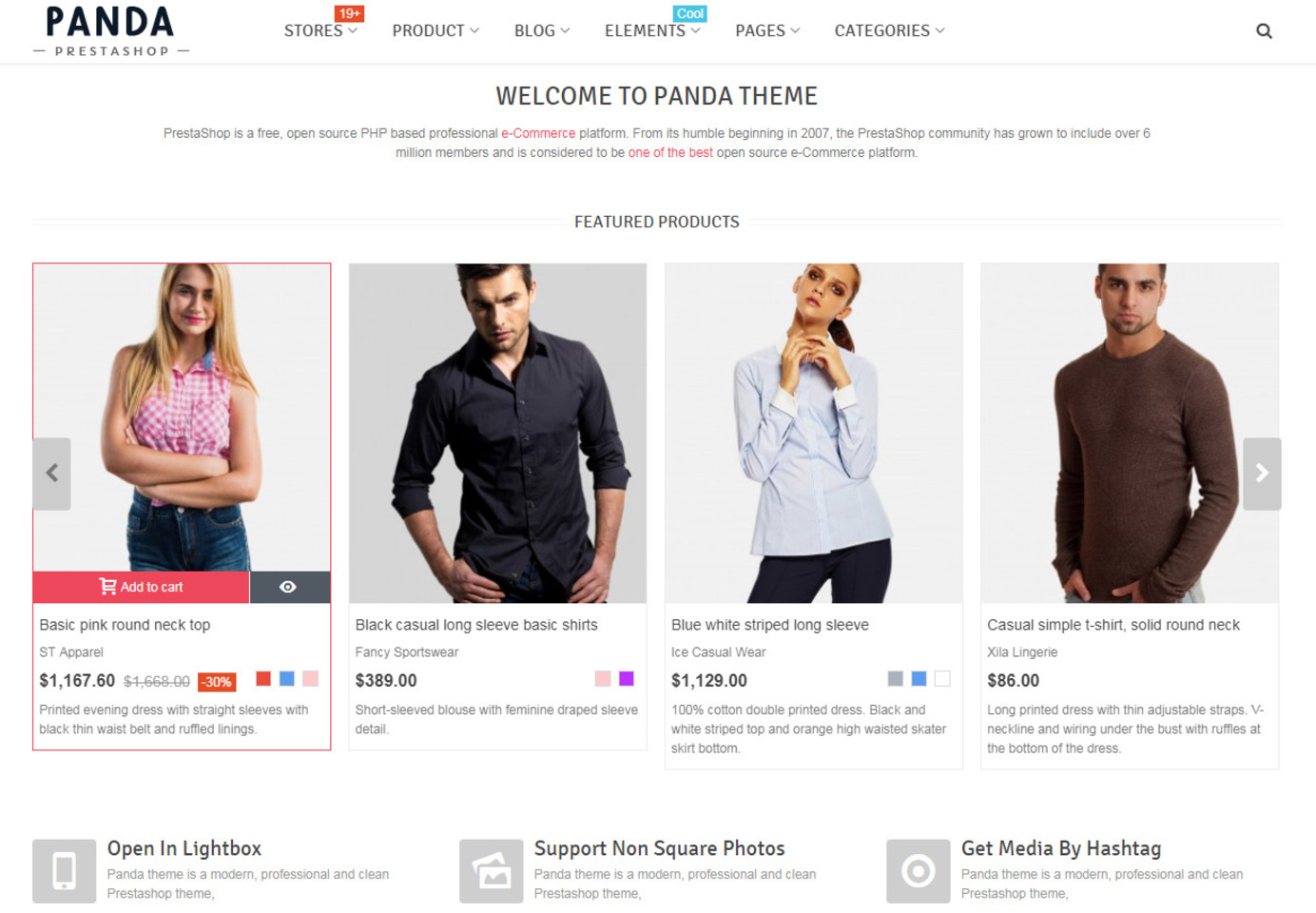 Responsive Prestashop e-commerce theme with full screen video intro